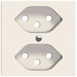 [378101000] Frontplatte Edue 2×T13 ws