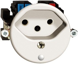 [713614000] Steckdose FH T13 ws m.LED gn