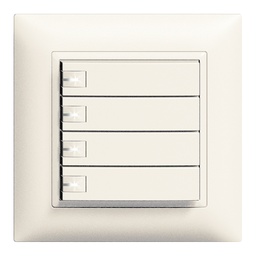 [325042000] UP-Taster KNX 4-fach Edue ws