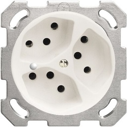 [723334000] UP-Steckdose FH 3×T13 ws m.LED