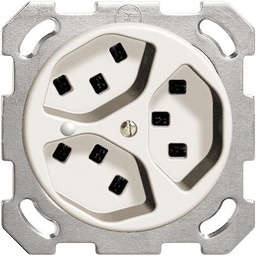 [723364000] UP-Steckdose 3×T23 16A ws FH