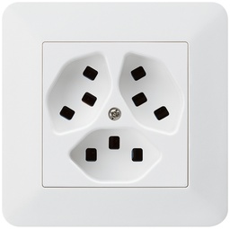 [657370208] UP-Steckdose KTR 3×T23 C ws