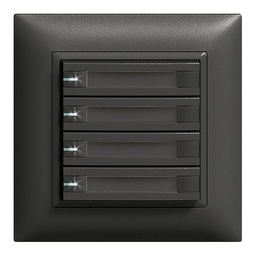 [325048950] UP-Taster KNX 4-fach Edue sz