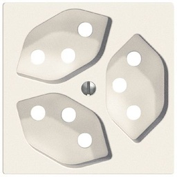 [378107000] Frontplatte Edue 3×T13 ws