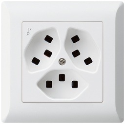 [657390008] UP-Steckdose KLI 3×T23 1×S C