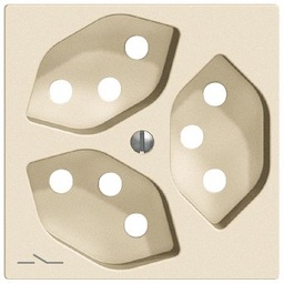 [378108010] Frontplatte Edue 3×T13 cre 1×S