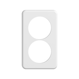 [374021300] Abdeckplatte SDUE 2×1 ws