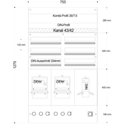 [822190020] AP-Zählerverteil.HAG 2Z 1NKE