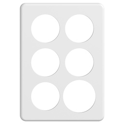 [374032200] Abdeckplatte SDUE 3×2 ws
