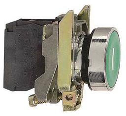 [468203043] EB-Taster flach SE 1S gn
